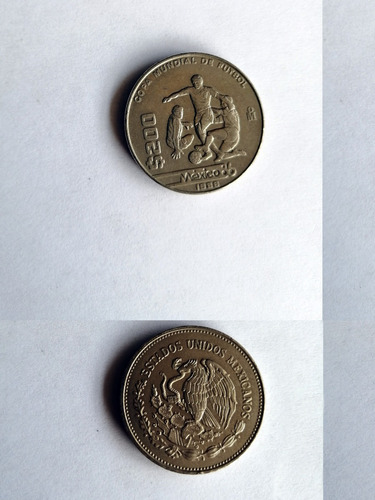 Imagen 2 de 3 de Moneda 200 Pesos Conmemorativa Mundial 86