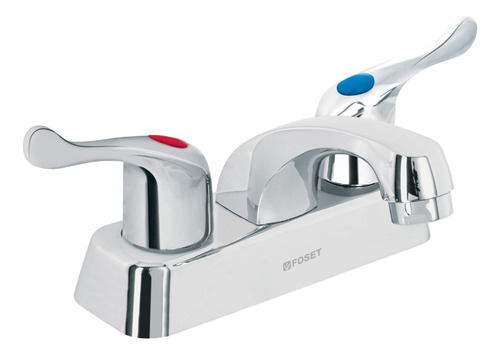 Mezcladora Lavabo Cuello Corto Manerales Palanca Foset 45511