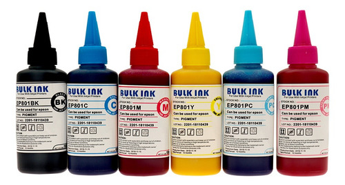 Imagen 1 de 8 de Tinta Para Epson Policart Linea Comercial Combo 600ml