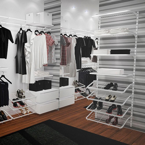 Imagem 6 de 7 de Sapateira Closet Smart Home Branco 60x40cm Dicarlo