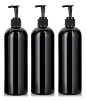Comprar Kit 3 Dispensadores Negro Vintage Plastico,jabon,shampo 500m