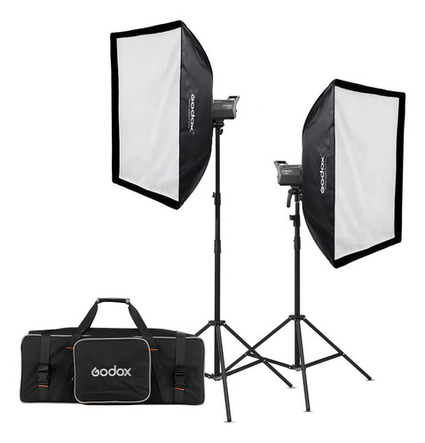 Kit 2 Luces Led Luz Diurna Con Soportes Y Cajas De Luz Godox