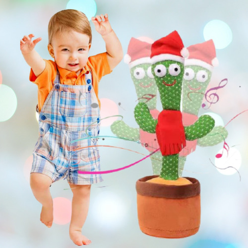 Imagen 8 de 8 de Juguete Peluche De Cactus Bailarín Educativo Escandalosos