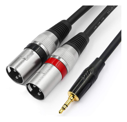 Tisino Cable Estereo Xlr De 0.138 in A Doble Conector De 1/8