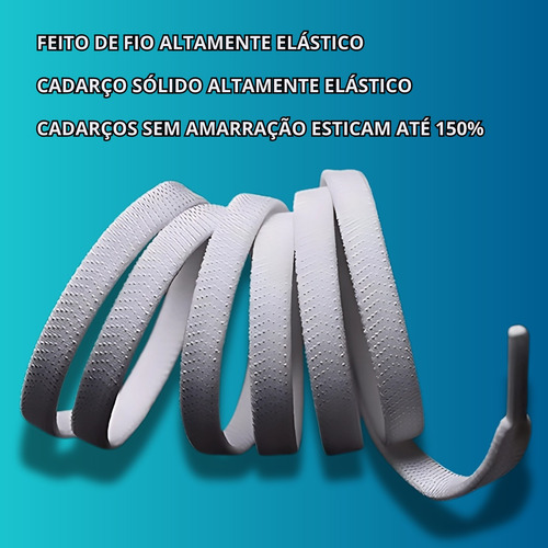 Cadarço Branco Cadarco Tênis Cadarco Elástico Sem Amarração