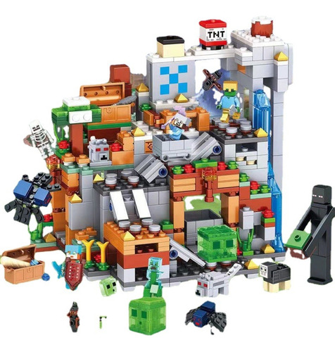 Minecraft Para Armar Building Blocks Toy-680 Piezas