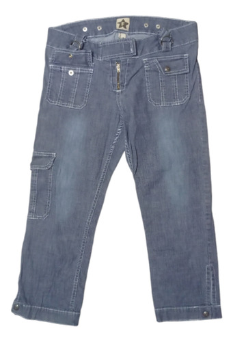 Fever Jeans Capri Con Bolsa A Un Costado Talla 28 Mujer (Usado)