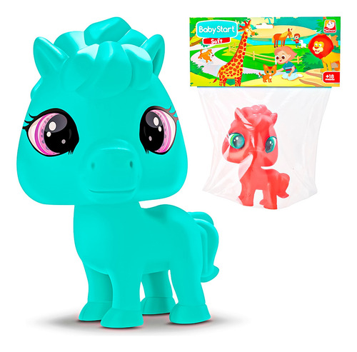 Boneco Cavalo Vinil Macio Pet Baby Start Soft Para Bebês