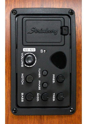 Violão eletroacústica Strinberg Black SA200C para destros mahogany louro indiano