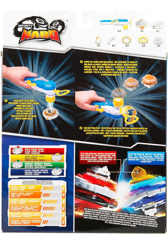 Infinity Nado | Cracking Panzer Deluxe | Tipo Beyblade Amarillo