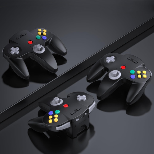 2 Pack Controlador N64 De Conmutador Inalámbrico De 2,4 Ghz,