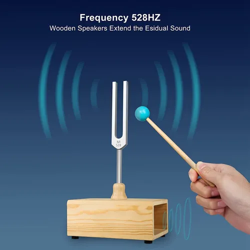 Diapasón De 528 Hz, Caja De Resonancia De Diapasón, Para Ter