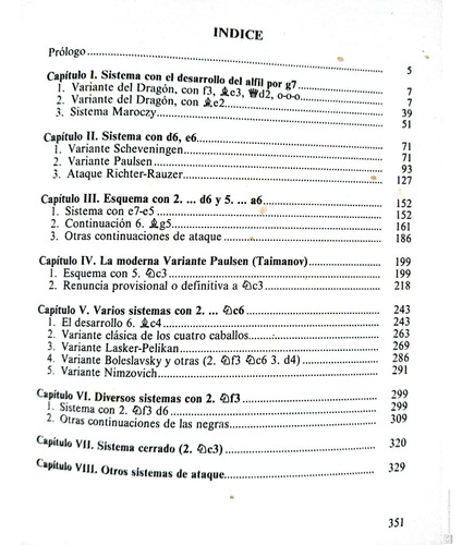 Libro Ajedrez Aperturas Defensa Siciliana Ed. Nueva Pachman (Usado)