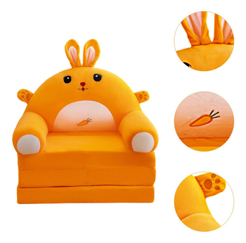 Sofá Plegable Para Niños, Reclinable, Con Forma De Dibujos