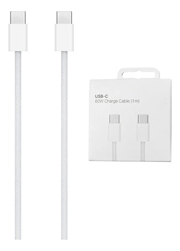 Cabo C-c Carregador 60w Para iPhone E Mac 15 / 15 Pro Max
