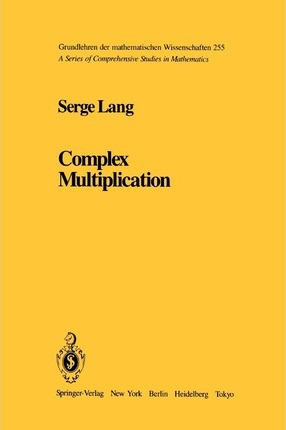 Libro Complex Multiplication - S. Lang