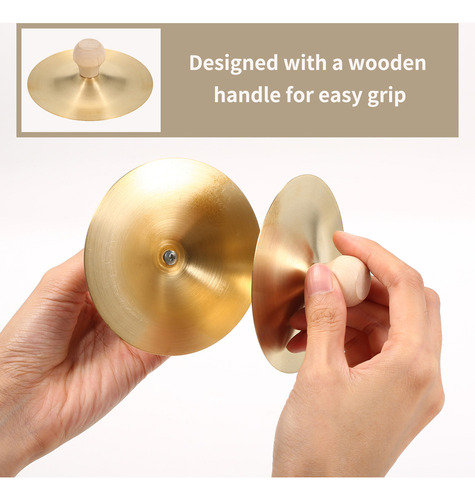 Nuevo Platillos De Madera Con Forma De Dedo De Latón For