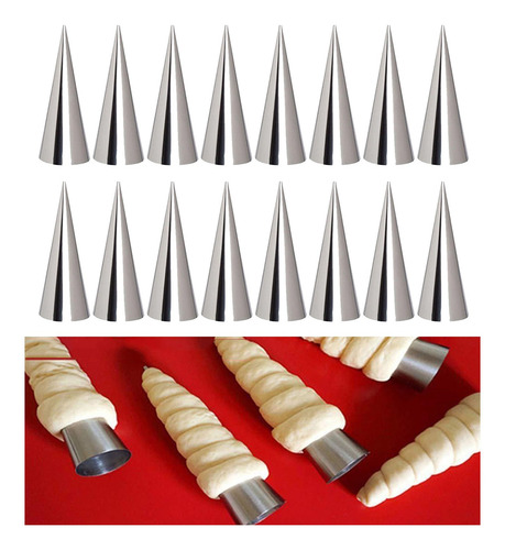 Molde De Acero Inoxidable Con Forma De Cono De Cuerno
