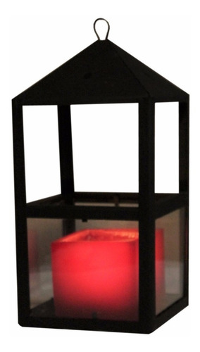 Fanal Farol De Vela En Hierro 25cm