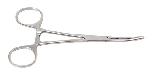 Kit 5 Pinça Kocher Curva 14 Cm