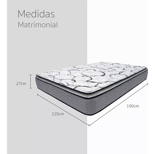 Kit Colchón Matrimonial Restonic Moon + Almohadas