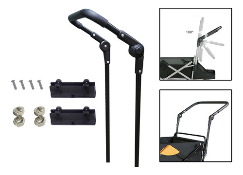 Carro Plegable Con Asa De Empuje Carro De Camping Barra De