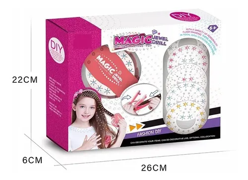 Kit para máquina encoladora de pelo con diamantes de imitación, accesorio para blogueros
