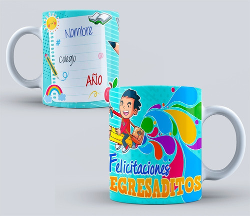 Plantillas Diseño Para Taza Sublimada Egresados Egresaditos