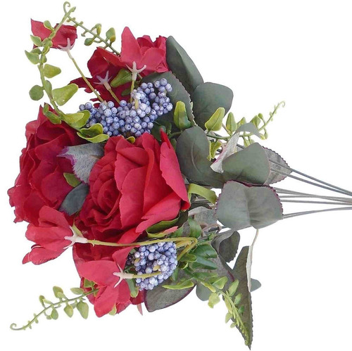 5 Buquês De Rosas Aparência Real Flores Artificiais baratas | Parcelamento  sem juros