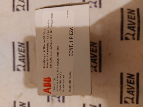 Af16-30-10-13 1sbl177001r1310 Abb Contactor