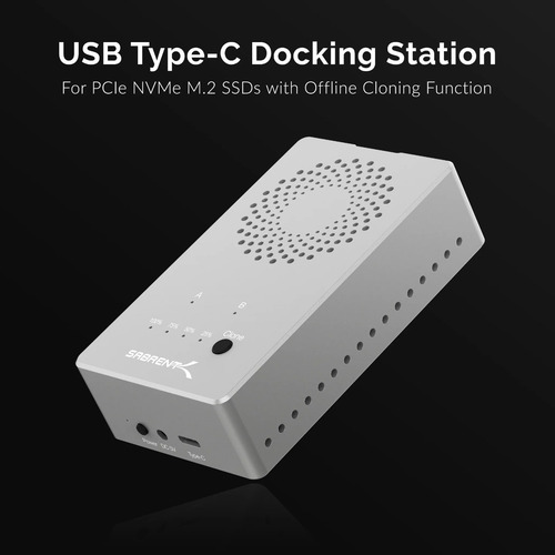 Imagen 9 de 9 de Case Gabinete Dual Disco Durousb-c Ssd Nvme Sabrent Ec-ssd2