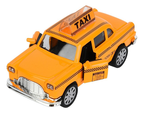 Juguete De Vehículo De Taxi De Aleación 1:32 Modelo De Simul
