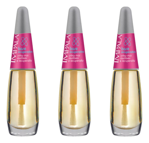 Kit 3 Esmalte Impala Base Recuperadora 7,5ml