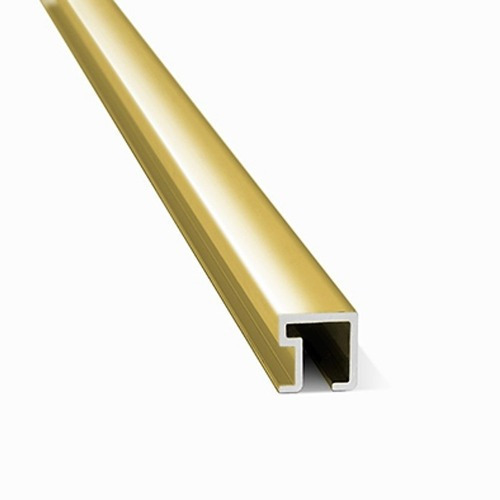 Atrim Listello Cuadrado De Aluminio Oro-bte 9x9mm X 2,45m