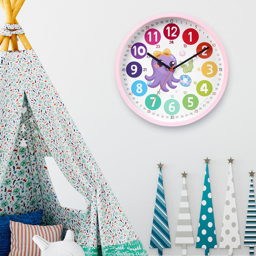 Enseñanza Relojes De Aprendizaje Reloj De Pared Para Pulpo