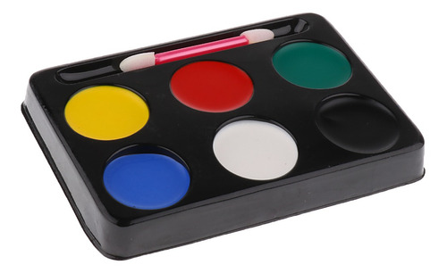 Paleta De Maquillaje De Payaso De Halloween, 6 Colores