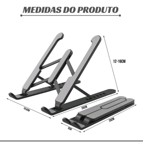 Base / Suporte Portátil Ajustável E Para Notebook Ou Netbook