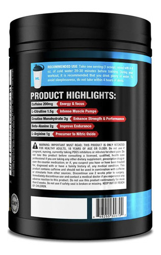 Creatina Monohidratada Pre Entreno 450g Muscle Lean
