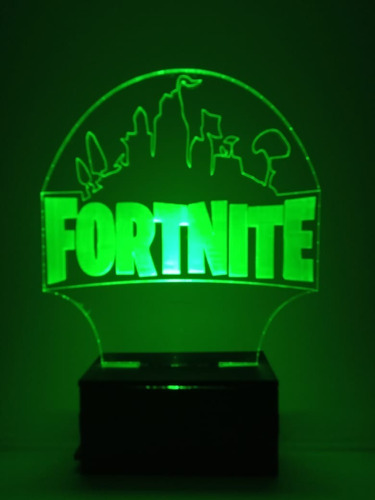 Luminária Sem Fio, Fortnite - Verde+ 2 Pilha Aa