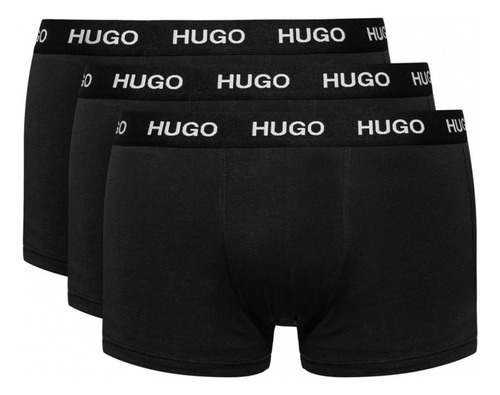 Boxer Trunk Hugo Boss Algodón Elastico Negro Original