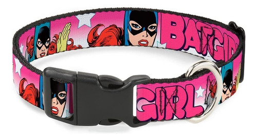 Collar De Perro Con Hebilla Clip De Plastico Batgirl Letras