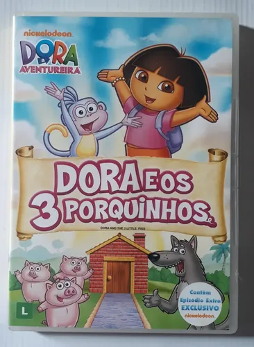 Dvd Dora A Aventureira - Dora E Os 3 Porquinhos - Infantil