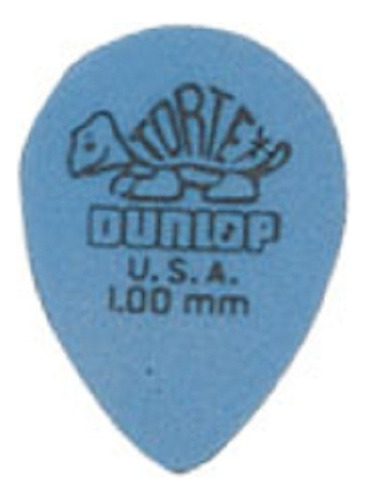 Hoja Tortex pequeña en forma de lágrima de 1 mm, azul con 36 Dunlop