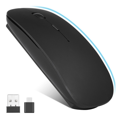 Imagen 1 de 7 de Mouse Óptico Inalámbrico Usb Recargable Para Pc/laptop