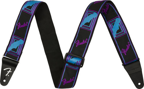 Alça Correia Fender Neon Monogrammed Azul/roxo 990681305