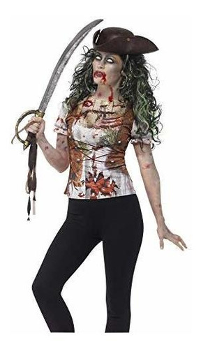 Corsé - Camiseta Smiffys Zombie Pirate Wench