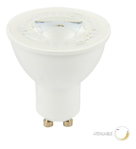 Imagen 1 de 3 de Bombillo Led Atenuable, 7w, Luz Neutra, Base Gu10