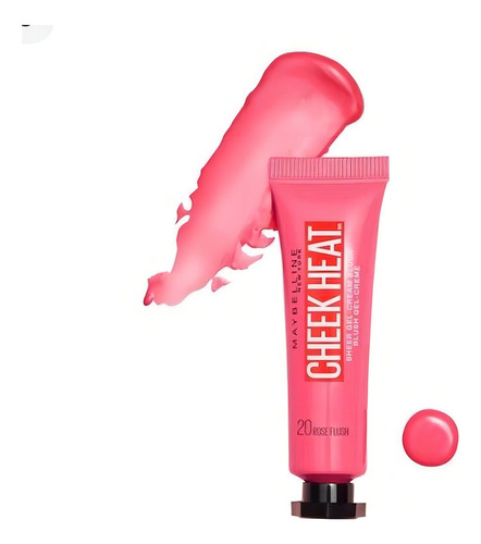 Rubor Cheek Heat Pink Rose Flush 20 Maybelline Ny