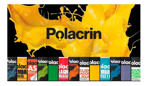 Imagen 2 de 6 de Pintura Latex Interior Exterior X 20lt Alemite Polacrin