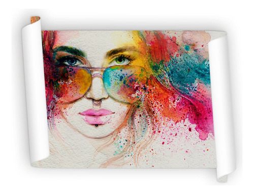 Poster Mujer Con Gafas 60x90cm